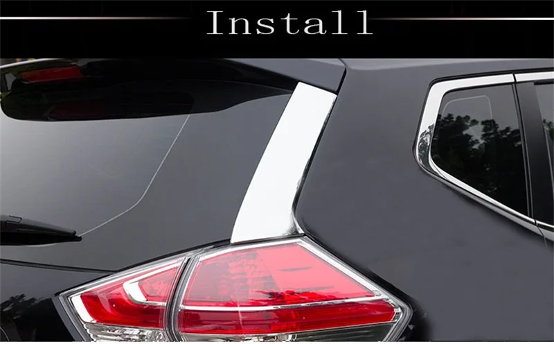 ABAIWAI для Nissan X Trail xTrail T32 защита задних дверей ствол наружная нержавеющая сталь