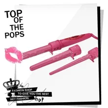 Профессиональная 3 в 1 3p электрическая нагревательная Плойка для волос жезловидная железная стайлер для завивки волос инструмент керамические щипцы для завивки баррель конус стайлер для локонов