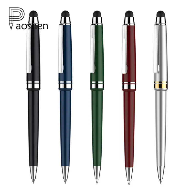 10 Colors Fashion High Quality Metal Ballpoint Pens 1mm Roller Ball