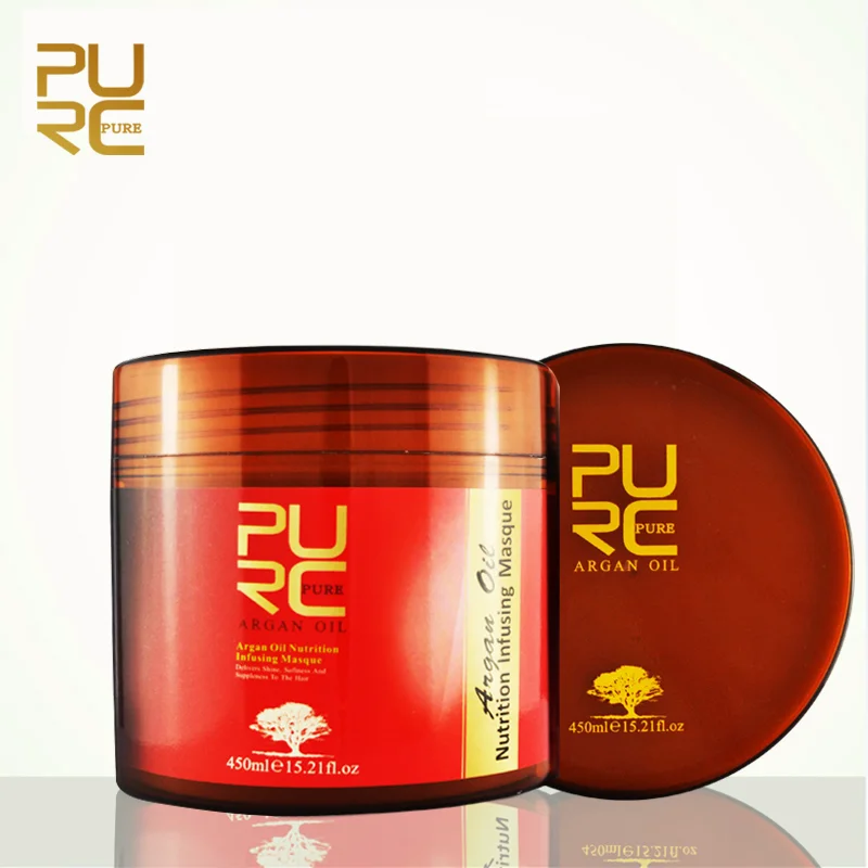 PURC Moroccan Argan Oil Hair Mask Nutrition Infusing Masque for Repairs Hair Damage 500ml Free Shipping