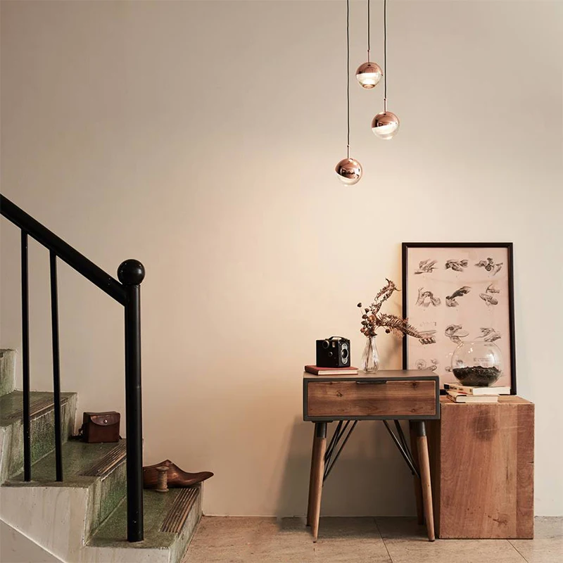 1 шт. подвесной светильник в виде стеклянного шара для кухни|restaurant lamps|pendant light