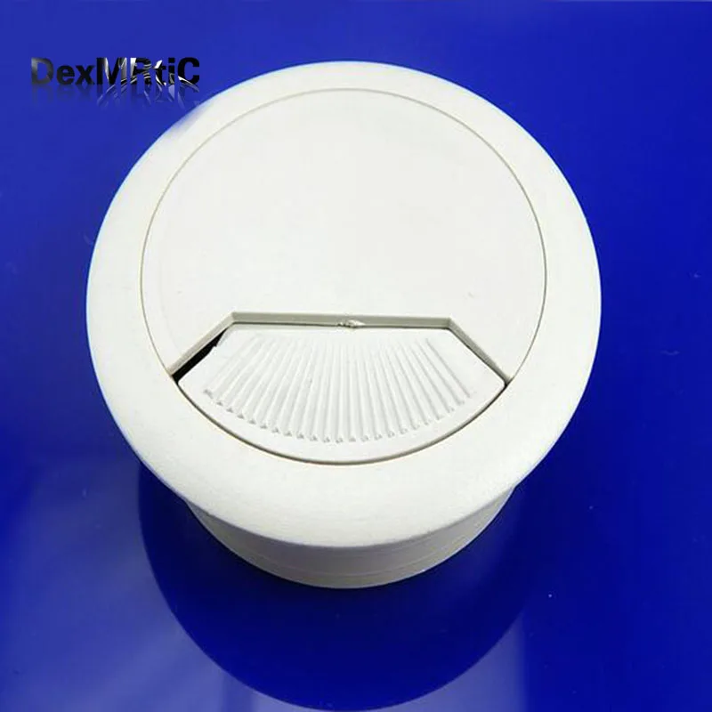 60mm 와이어 구멍 커버 하드웨어 액세서리 케이블 깔끔한 콘센트 스위치 플레이트, 사무용 가구 컴퓨터 그로멧 책상 테이블용, 10 개