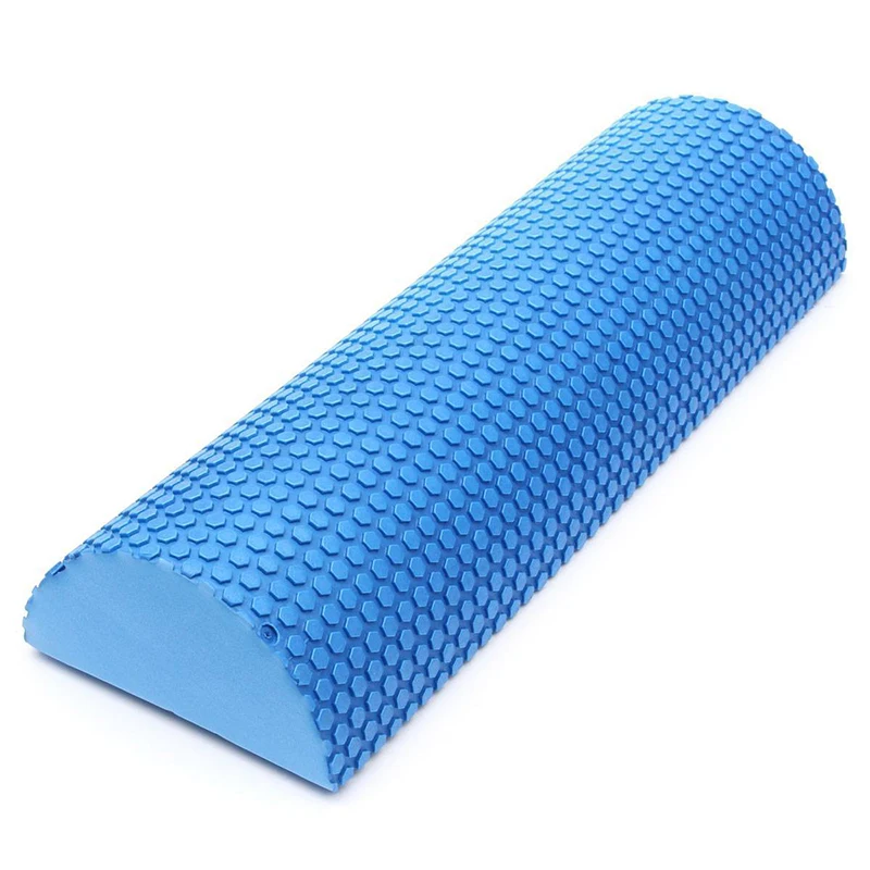 Горячая Распродажа Blue Yoga Blocks EVA пенный валик для йоги пилатеса Fitness Half круглый