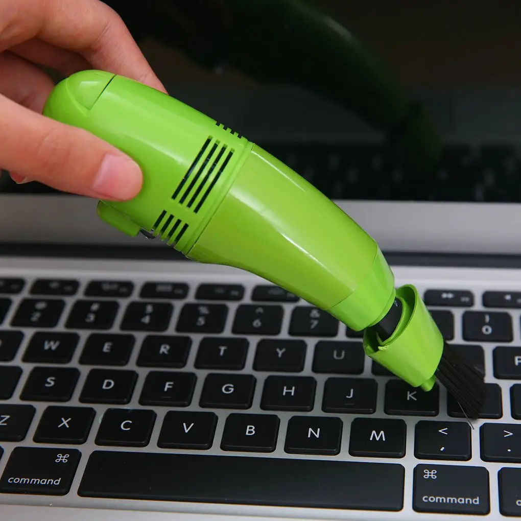 

Mini Vacuum USB Keyboard Cleaner PC Laptop Brush Dust Cleaning Tool Multiple Brushhead 4 Color