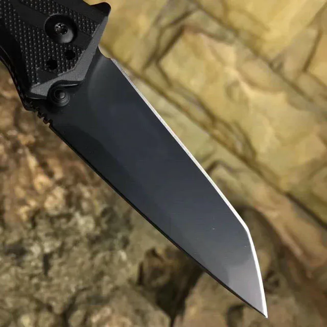 Новейшее качество OEM Kershaw 1990 8cr13Mov лезвие черное стекло заполненное нейлоновой ручкой тактический складной нож Походный карманный нож