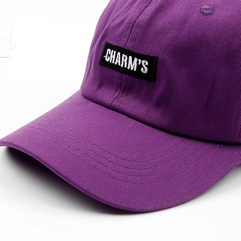 Новая женская Бейсболка для девочек фиолетовая Кепка s Женская хлопковая шляпа от солнца для путешествий шоппинг