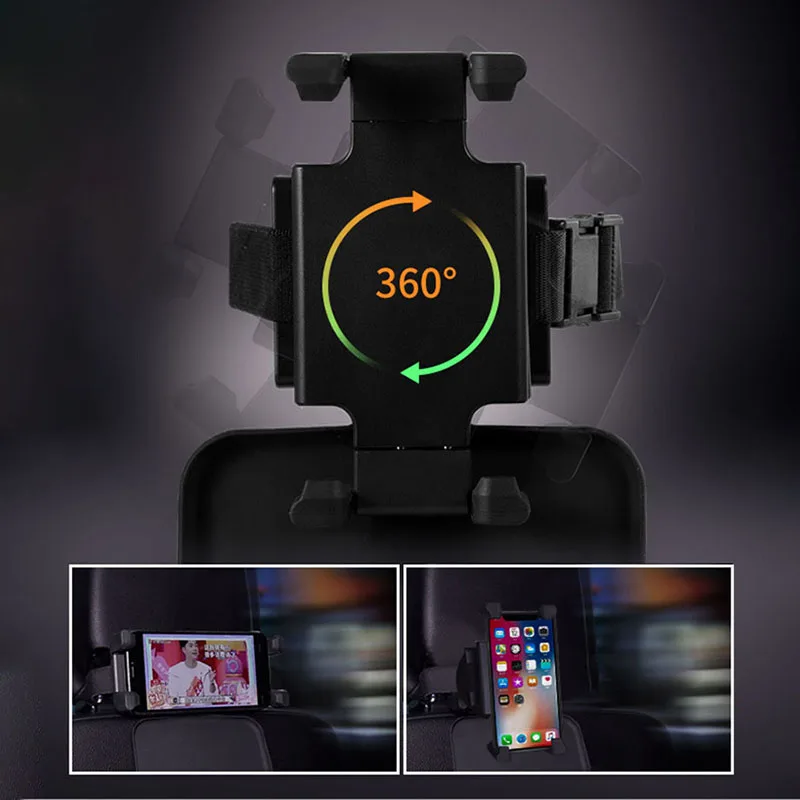 Suporte de Carro Suporte para Ipad Encosto de Cabeça do Assento Titular para Iphone Smoyng Telefone Tablet 12.9 Traseiro 5-13 Polegada Suporte Móvel Montagem ar Pro - Imagem 4