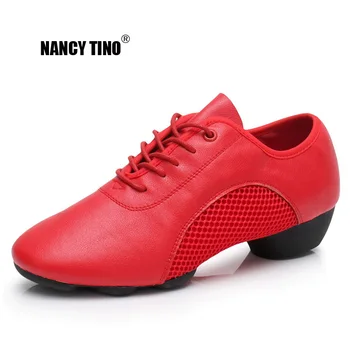 

NANCY TINO Unisex Leather/Breathable Mesh professinal Ballroom Latin Tango Dance Shoes Indoor/Outdoor Modern Dancing Shoes
