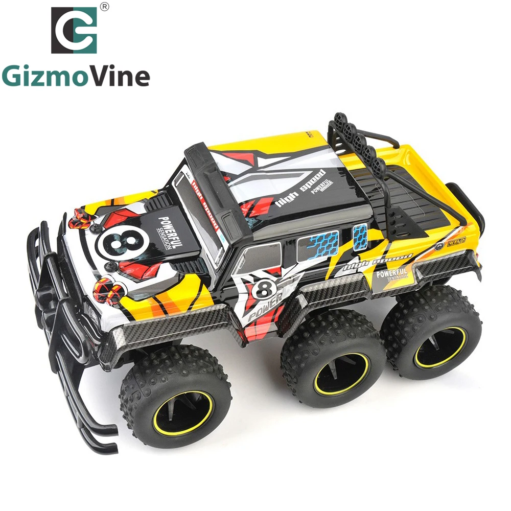 

GizmoVine RC Car 6 Wheel 2.4GHz Rock Crawlers Rally climbing Rc Remote Control Model Off-Road Vehicle toys for children