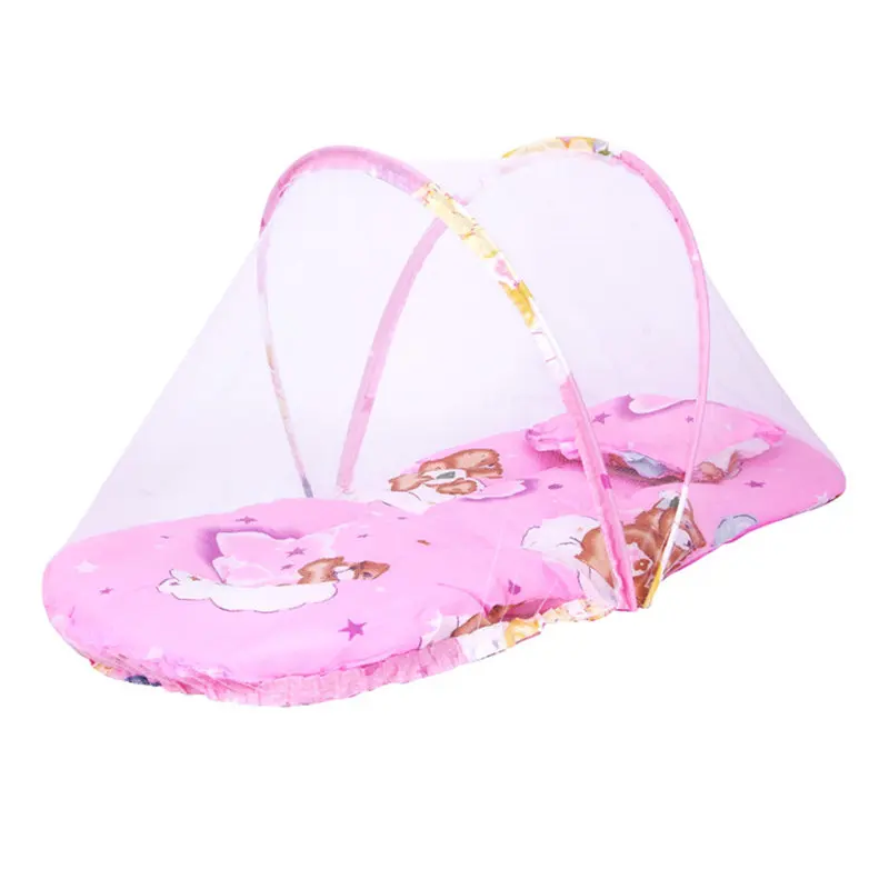 Cute Cartoon Baby Bed Mosquito Net Portable Baby Bed Canopy Infant Crib