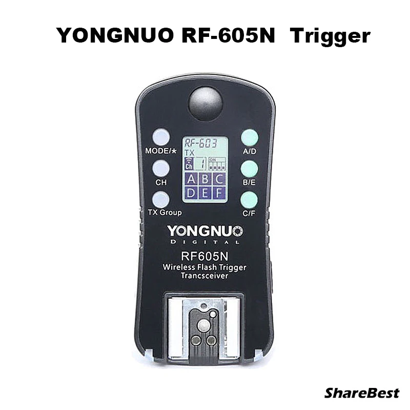 

YONGNUO RF-605N RF605N RF 605 Wireless Flash Trigger for Nikon D7100 D7000 D5300 D5100 D5000 D3100 D90 D80 D70 D800 D700 D300