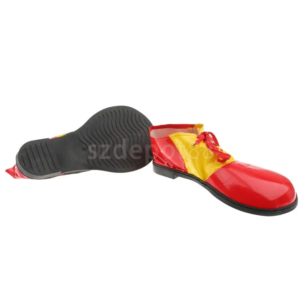 Цирковой клоун джокер костюм наряд обувь парик красный нос белый перчатки для взрослых