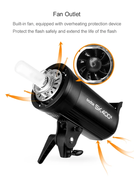 800ws Godox Sk400 Sk400ii 2x 400ws Photo Studio Flash
