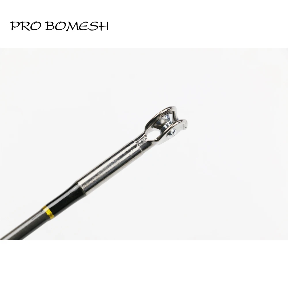 Pro Bomesh 1 шт. 1,8 м 1 секция 211.2lb роликовый наконечник направляющая металлическая катушка сиденье удилище для ловли на блесну глубоководная Удочка лодка удилище