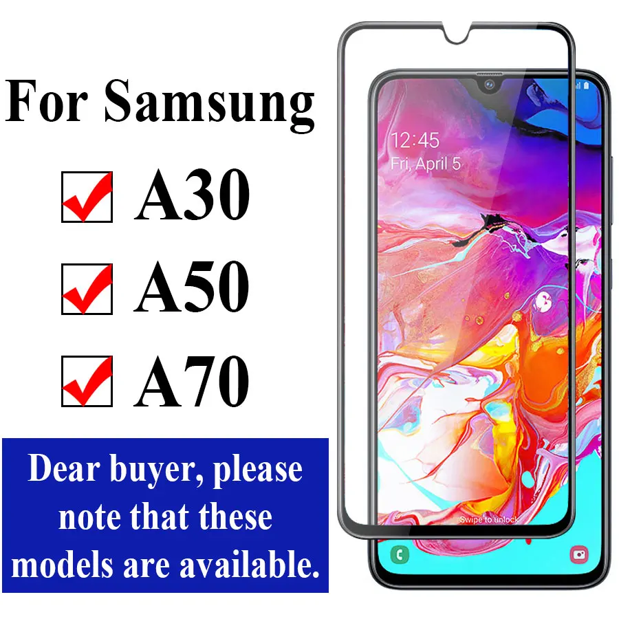 Защитное стекло на samsung galaxy A30 A50 A70 cam Защитная пленка для экрана sunsamg tremp a 30 50 70 закаленное стекло лист