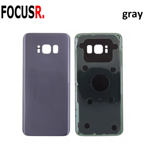 Задняя крышка батарейного отсека, задняя крышка корпуса, чехол для samsung Galaxy S8 G950, аксессуары для мобильного телефона, Запасная часть - Цвет: Orchid Gray