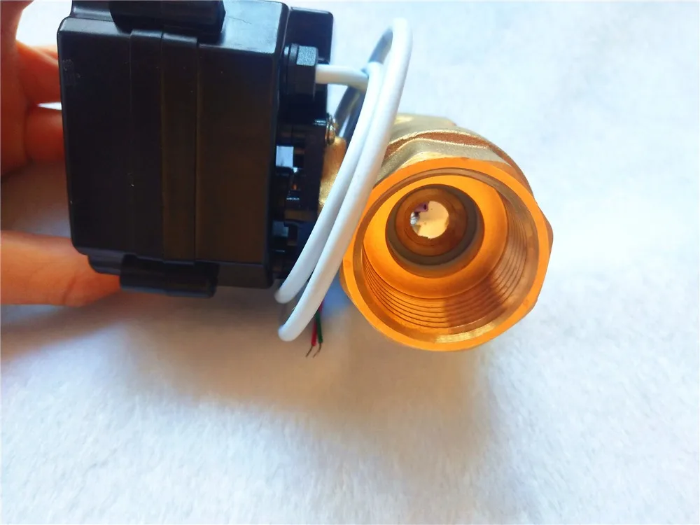 3/" DN20 DC12V латунь два пути моторизованный шаровой клапан, CR-03 Электрический шаровой клапан BSP нить