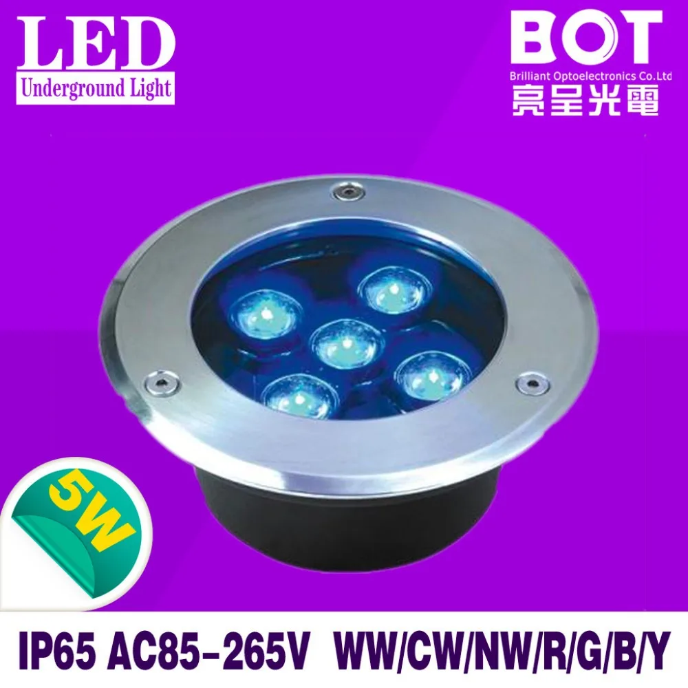 5*1W LED underground light lamp buried recessed floor lamps Waterproof