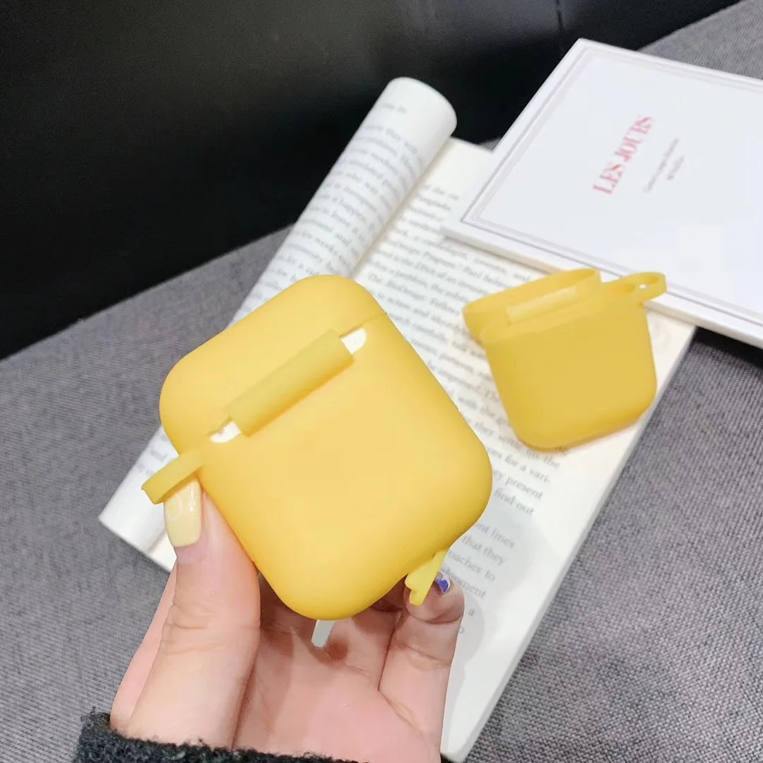 Роскошный чехол для наушников Bluetooth Apple Airpods беспроводной s Силиконовая защита Air