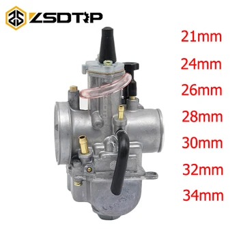 

ZSDTRP Modified 21 24 26 28 30 32 34mm 2T Engine PWK Carburetor Carburador For 90cc-250cc Off-Road Scooter ATV UTV