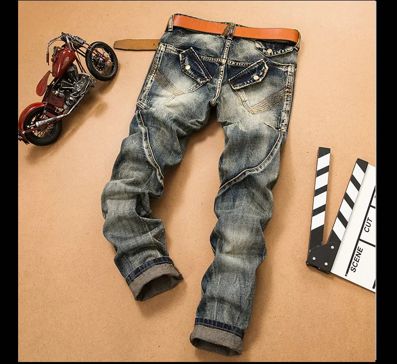 UMMEWALO мужские байкерские джинсы деним Винтаж джинсы для женщин для мужчин s дизайнер узкие джинсы мужской бренд ретро Hombre