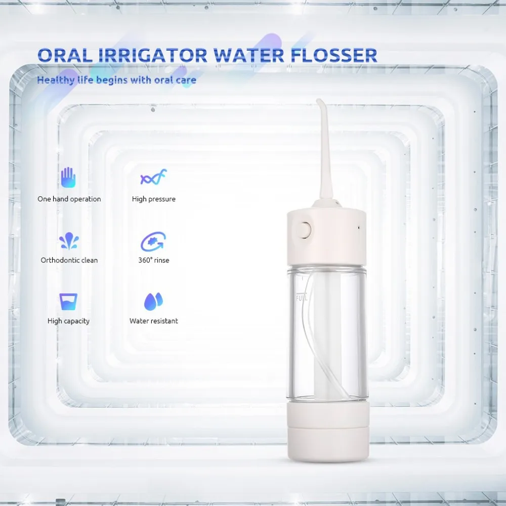 Портативный Стоматологический Ирригатор полости рта уход за давлением воздуха очиститель зубов струей воды ручной чистки зубов для дома и