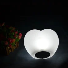Romantic Light Heart Shape Led RGBW Battery Power Table Lamps For Valentine Birthday Gift Wedding Party Christmas Decoration 1pc