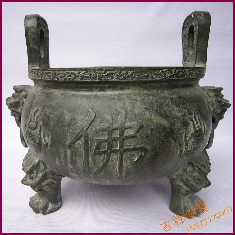 

Bronze crafts decoration copper incense burner buddha incense burner Large incensing buddhism supplies
