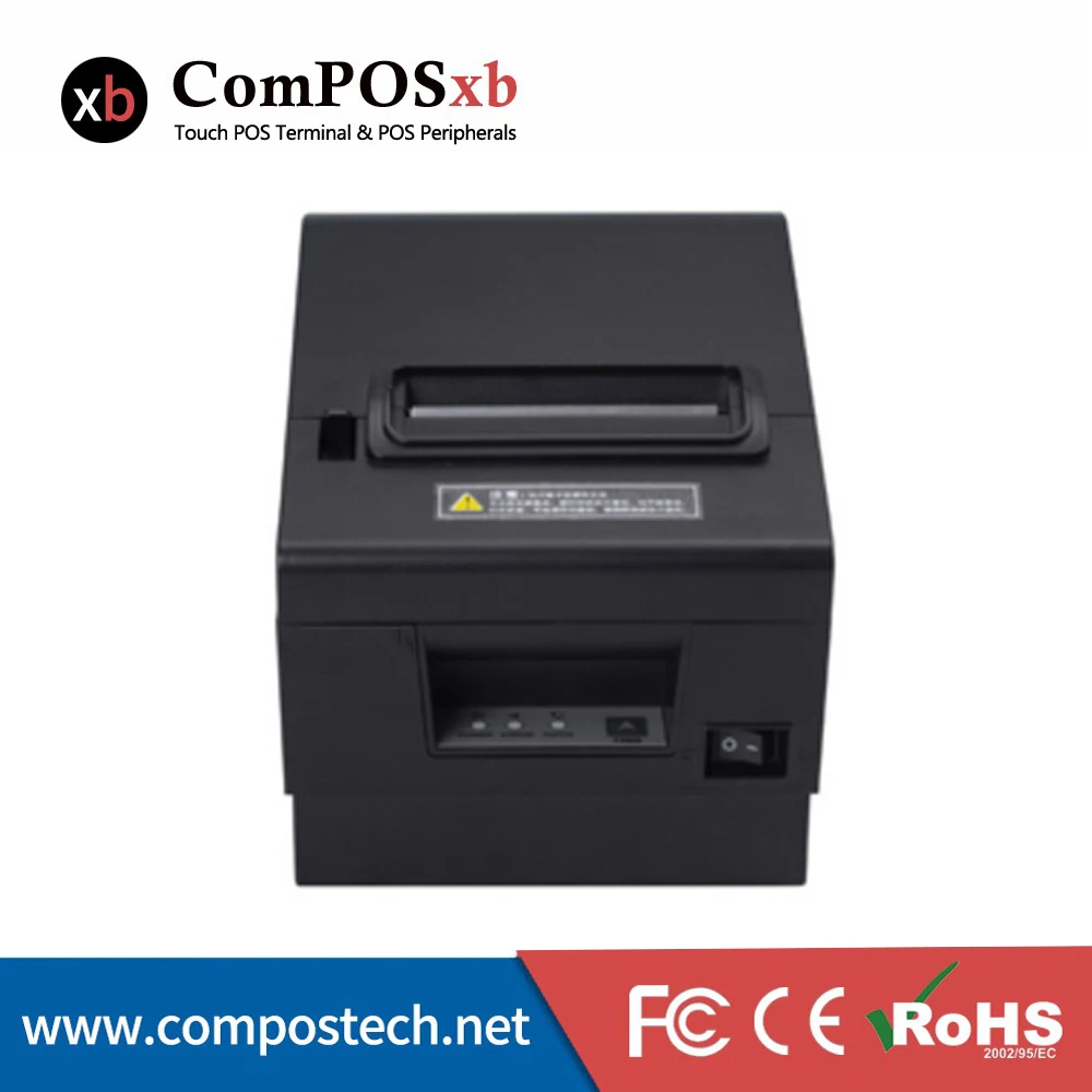 Black 80mm printer with Scanner for Restaurant receipt ...