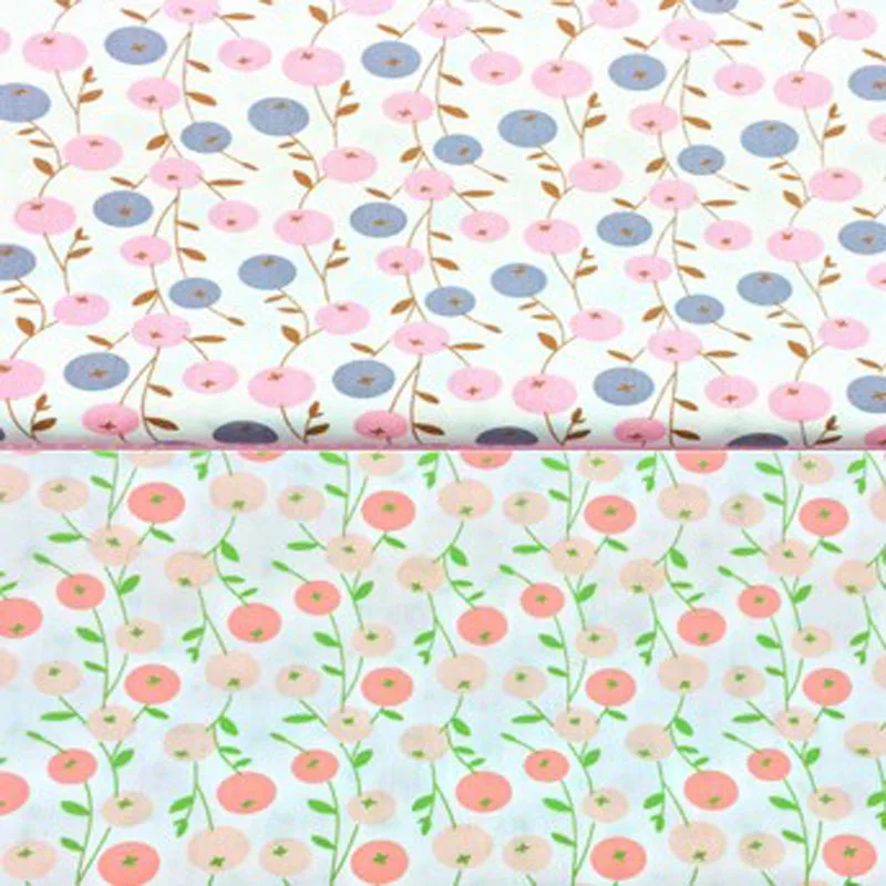 Свежий Розовый и оранжевый Вишневый печатный хлопок ткань фрукты ткань для DIY постельное белье с вышивкой стеганая одежда