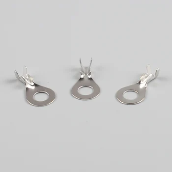 

100pcs/lot ,DJ431-6B,6mm type B Dia Copper Circular Splice Terminal Wire Naked Connector For 1-2.5mm2 Wire, Thickness 0.5mm