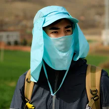 Мужская и женская солнцезащитная Кепка 360 градусов Солнцезащитная ветрозащитная шапочка для верховой езды на открытом воздухе QL распродажа