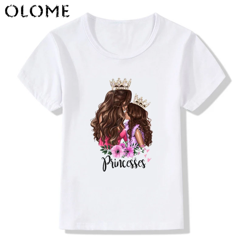Одинаковые комплекты для семьи модная футболка с цветами и надписью «Mom's love» для принцессы Одежда для мамы и сына Camisetas для маленьких девочек «mommy and me» - Цвет: pq1022