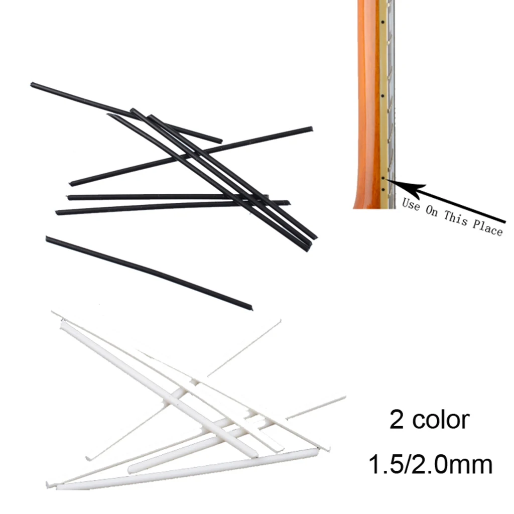 2 Pack/200pcs ABS Plastic Guitar Fretboard Fingerboard Side Dot Inlay Markers Rods DIY
