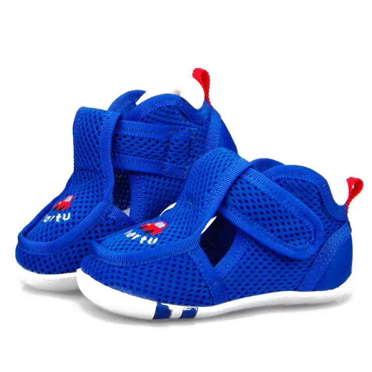 

Crtartu summer section 1 Pair mesh yarn + rubber paste flower embroidery mesh breathable baby step shoes baby