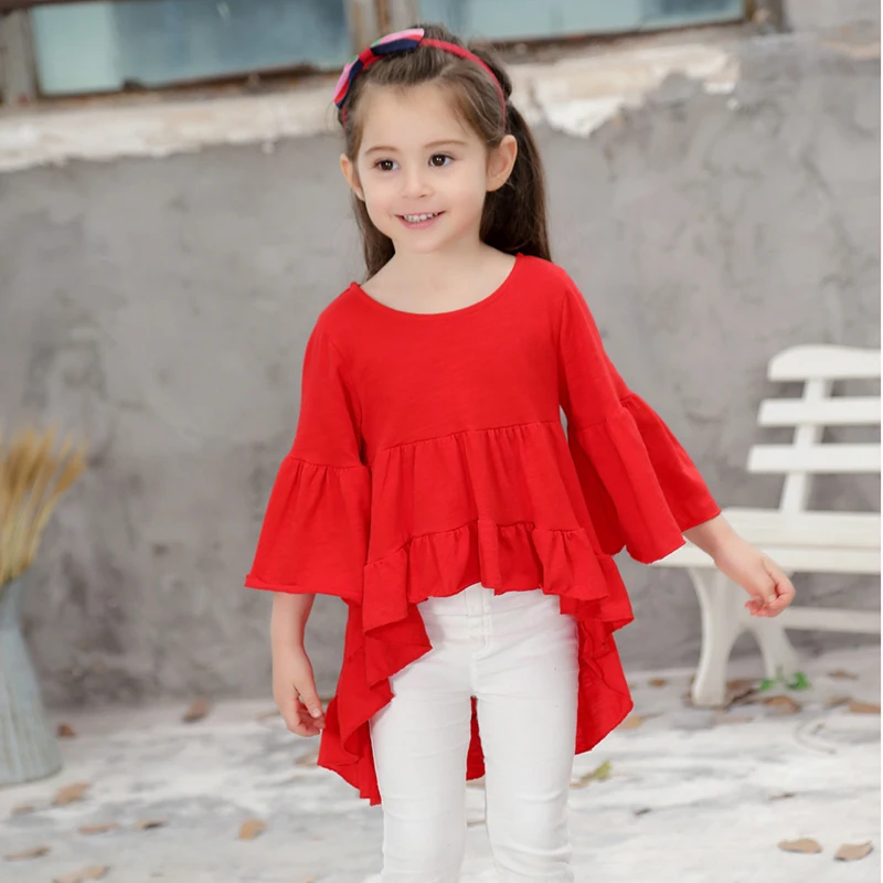 

Kids Dresses For Girls Children Clothing 2019 Spring Autumn Casual Sea Beach Solid Color Princess Dress Kids Clothes Vestidos