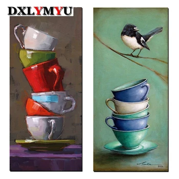 

3d diy diamond painting cross stitch kits 5d full diamond embroidery mosaic making 30x70cm cups pictures decorative painting