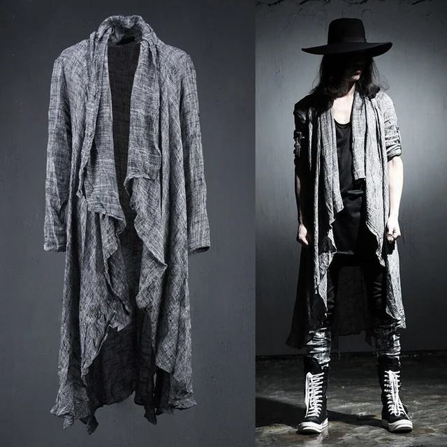 Spring Summer Korean Stylish Grey Black Extra long pop