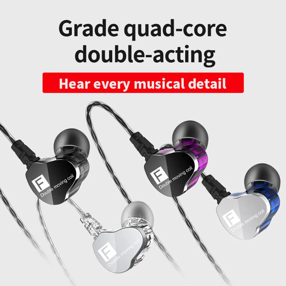 

2019 QKZ CK9 In Ear Headphone 3.5 mm Jack Ear Earphone Stereo Race With MIC Sport Headset For men women Sports Birthday Gifts