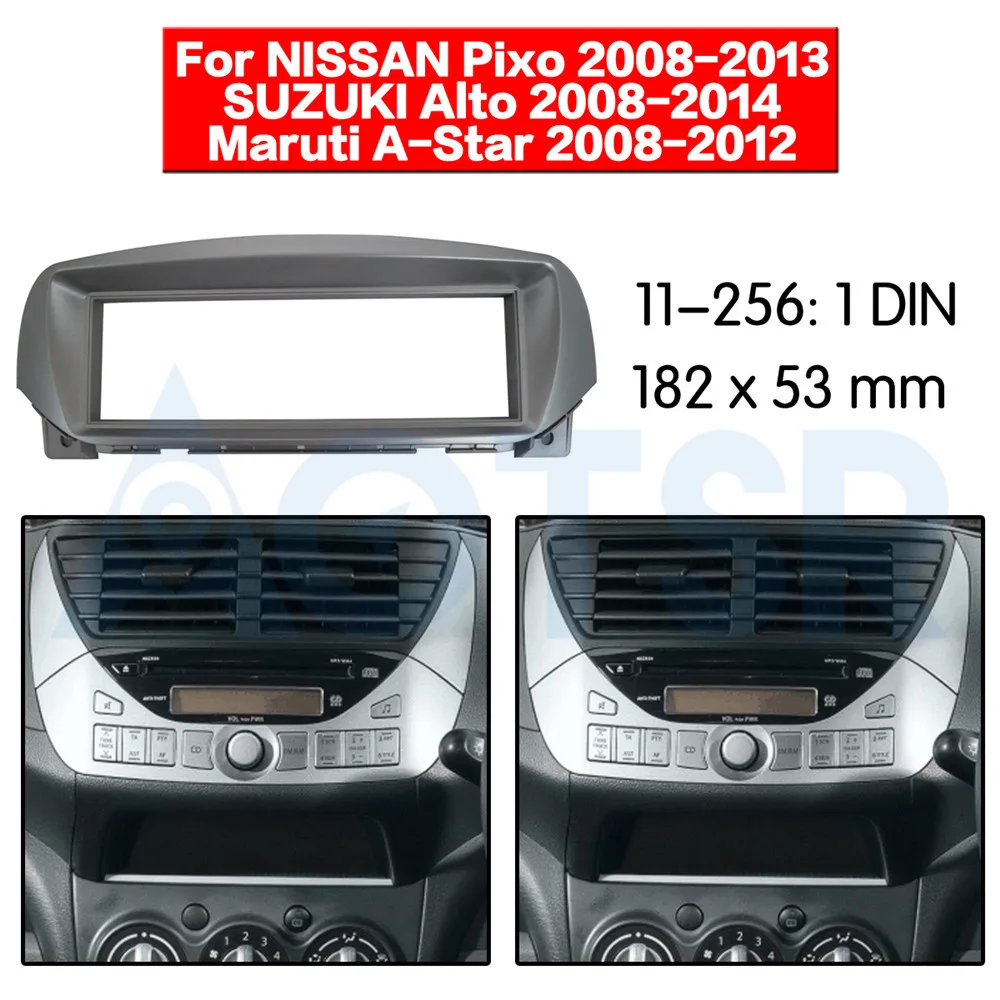 2 din радио фасция для NISSAN Pixo /SUZUKI Alto Maruti A-Star 2009 + стерео аудио панель монтажный