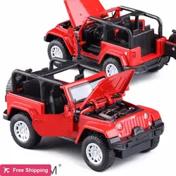 1:32 пастух Jeep сплава литья под давлением модели автомобиля Потяните игрушка модель автомобиля электронная машина для детей игрушки подарок