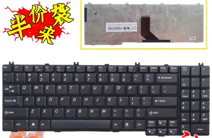 Новая клавиатура для ноутбука Lenovo G550 G550A G555AX B550 B560 B560A G555A US макет | Компьютеры и