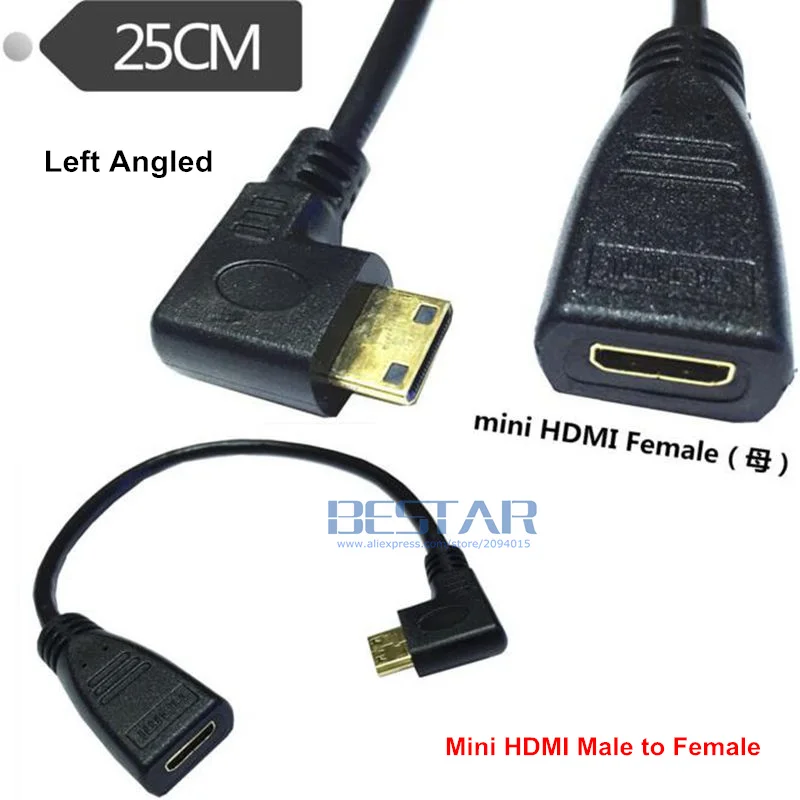 Up Down Right Left Angled HDMI 1.4 C type Mini HDMI male to mini HDMI