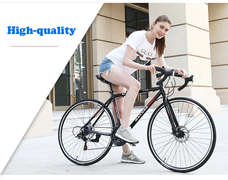 Perfect Aluminum alloy road bicycle, variable speed, disc brake 700C  jinmaizhuo 1