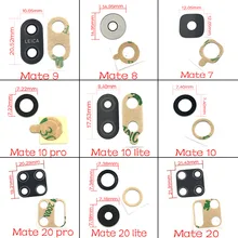 2 pçs/lote Câmera Traseira Tampa Da Lente de Vidro Com Cola Adesivo Para Huawei Companheiro 30 10 20 P7 P20 P30 lite Pro