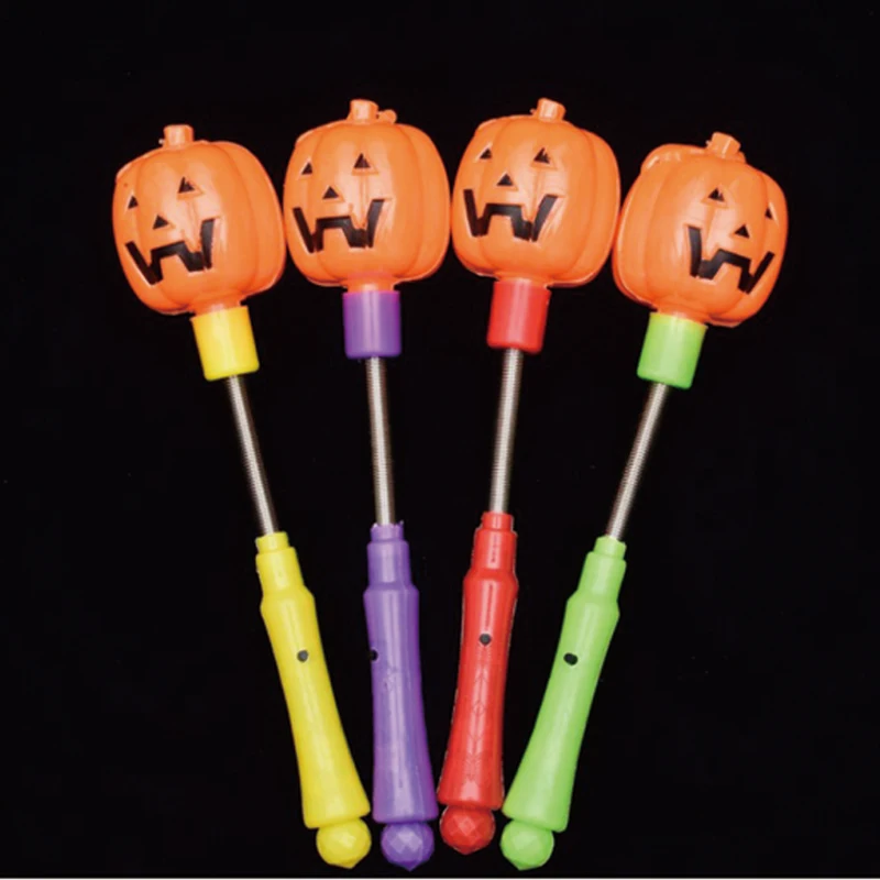Party Supplies Light Pumpkin Stick Luminous Glow Stick Durable Colorful Celebration Halloween Tool Event Night LED Sticks 24pcs (1)