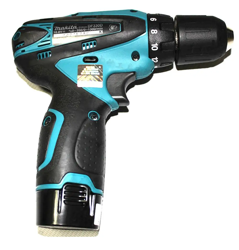 Япония Makita 10,8 В DF330DWE перезаряжаемая литиевая батарея шуруповерт дрель 1300 об/мин 24/14н. М электрическая дрель Электроинструмент 10,8 В