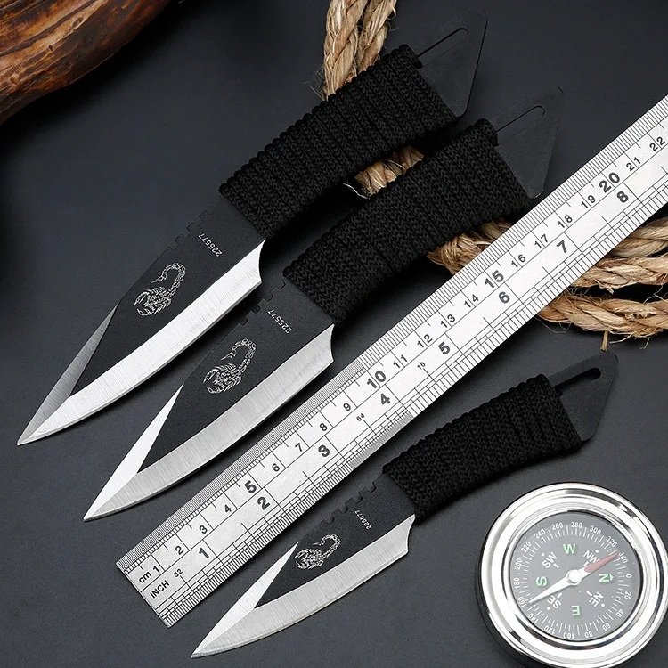 

Free shipping 3pcs/sets throw knife Tactical Fixed Blade knife Pocket Knife Survival Outdoor Hunting Camping Knives tools