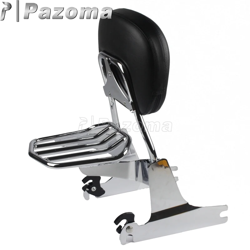 Sissy Bar per Harley Davidson Dyna Street Bob 2009-2017 portapacchi docking nero