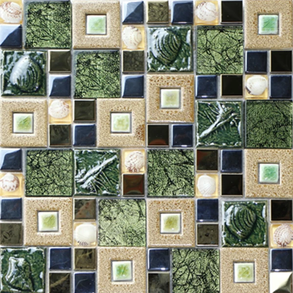 Online kaufen groÃhandel grün mosaik aus china grün ...